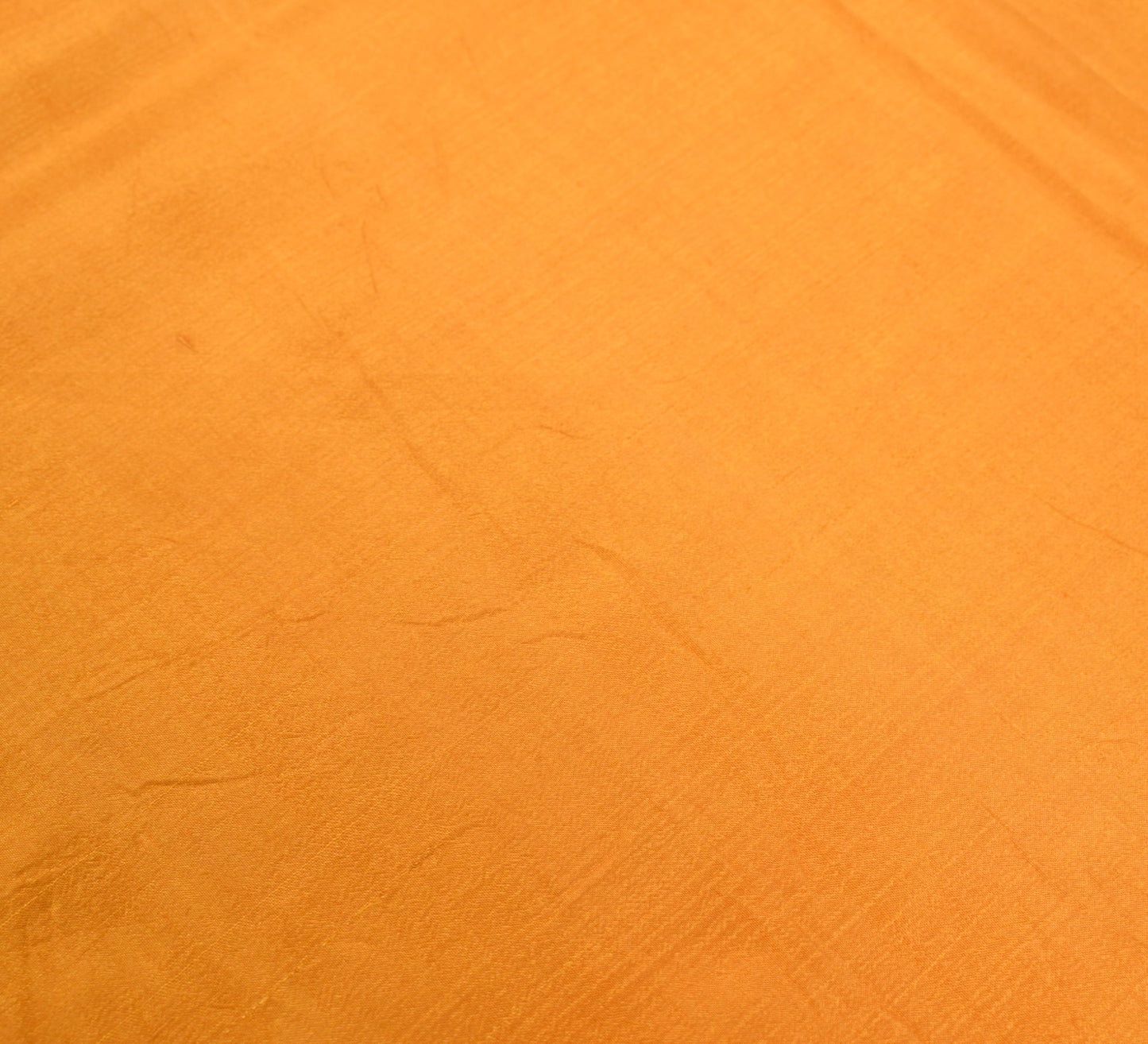 Sushila Vintage Mustard Sari Remnant Scrap Multi Purpose Pure Silk Craft Fabric
