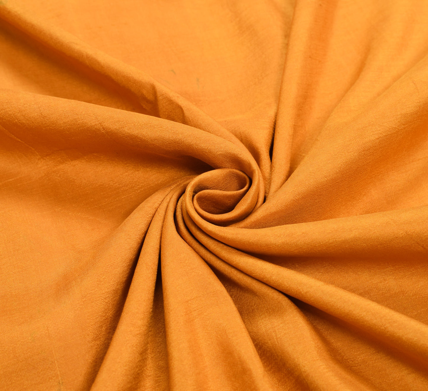Sushila Vintage Mustard Sari Remnant Scrap Multi Purpose Pure Silk Craft Fabric