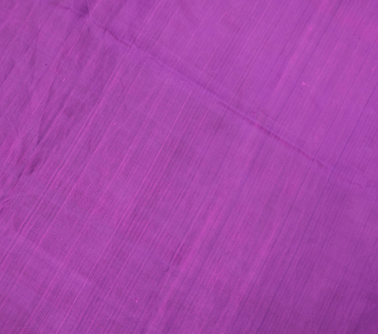 Sushila Vintage Pure Silk Sari Remnant Scrap Magenta Blue Dual Tone Craft Fabric