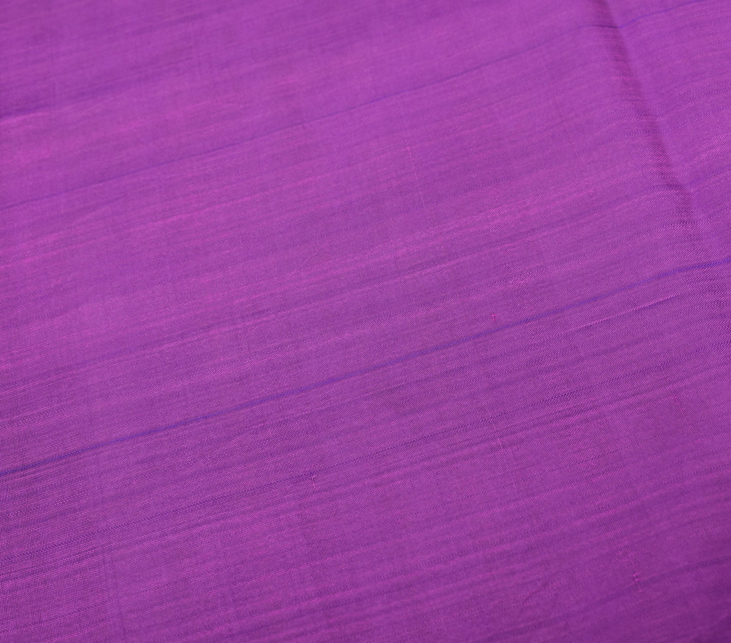 Sushila Vintage Pure Silk Sari Remnant Scrap Magenta Blue Dual Tone Craft Fabric