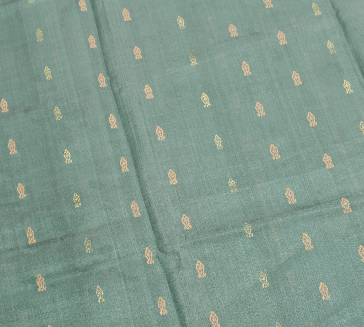 Sushila Vintage Woven Sari Remnant Scrap Multi Purpose Pure Silk Craft Fabric