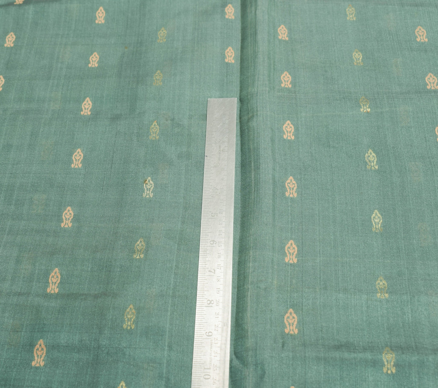 Sushila Vintage Woven Sari Remnant Scrap Multi Purpose Pure Silk Craft Fabric