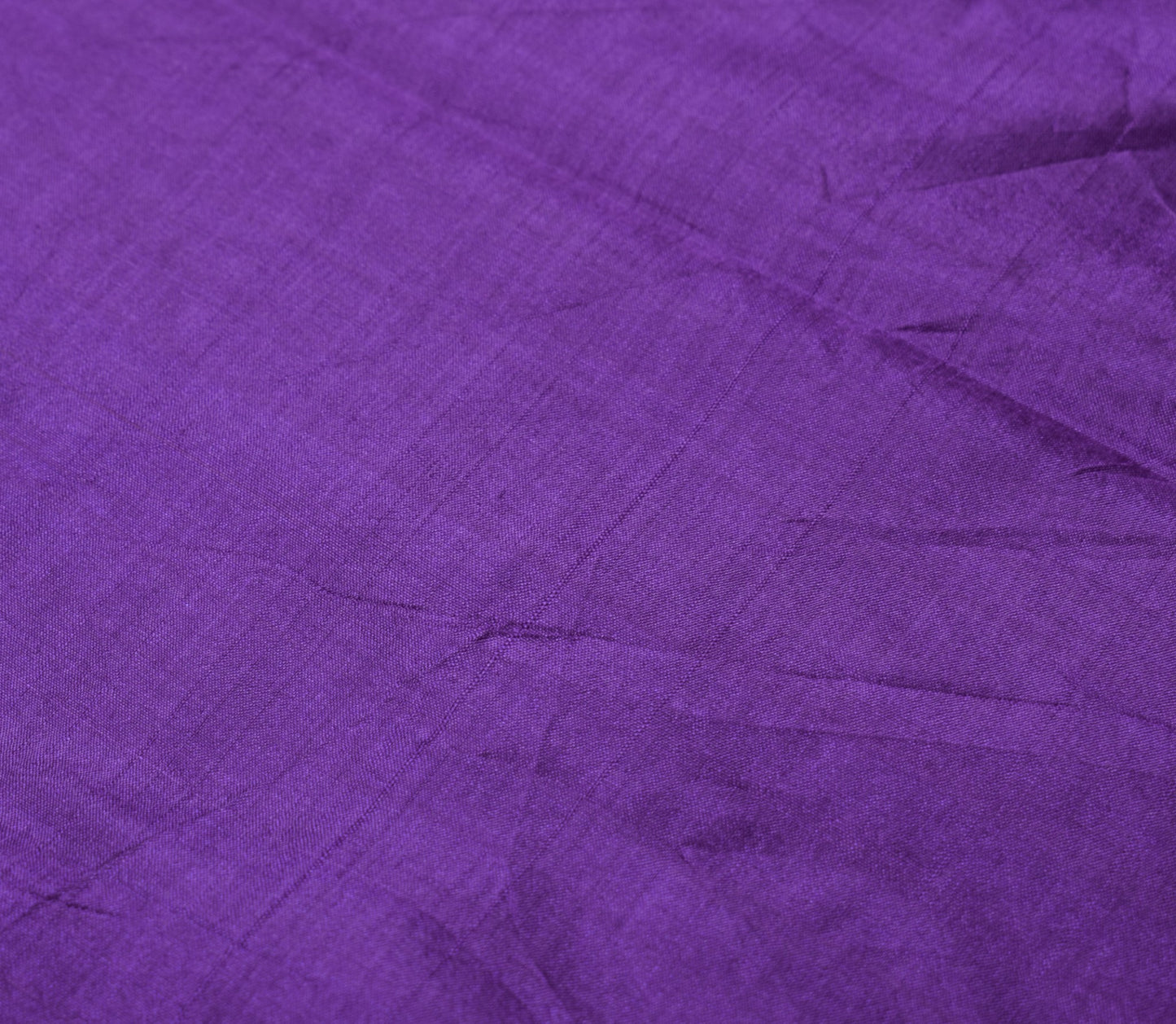 Sushila Vintage Purple Sari Remnant Scrap Pure Silk Multi Purpose Craft Fabric