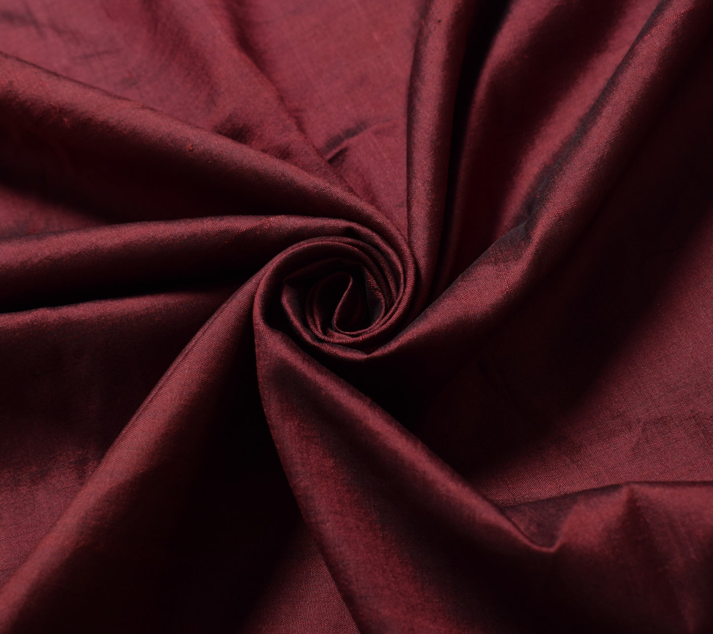 Sushila Vintage Maroon Sari Remnant Scrap Pure Silk Dual Toned Soft Craft Fabric