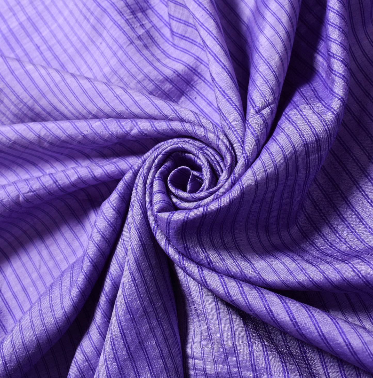 Sushila Vintage Purple Sari Remnant Scrap Hand Woven Soft Pure Silk Craft Fabric