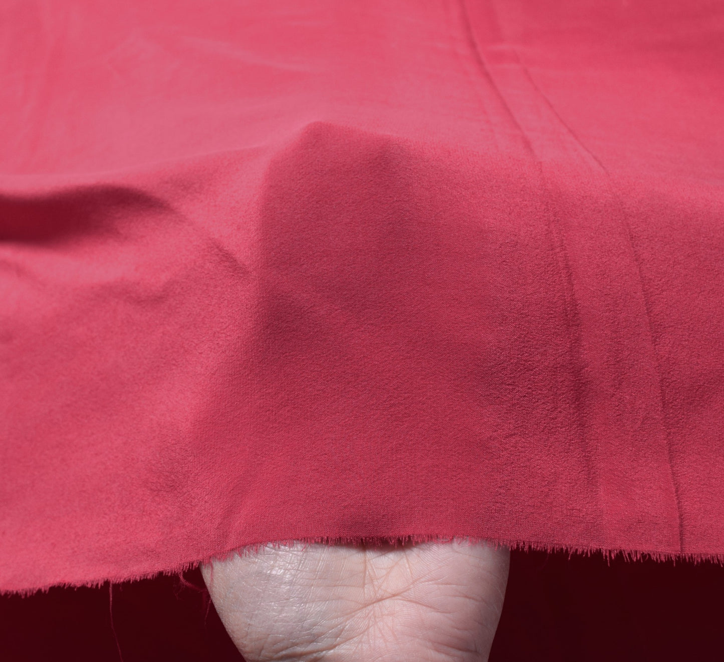 Sushila Vintage Pure Crepe Silk Sari Remnant Scrap Maroon 4 Yard Craft Fabric