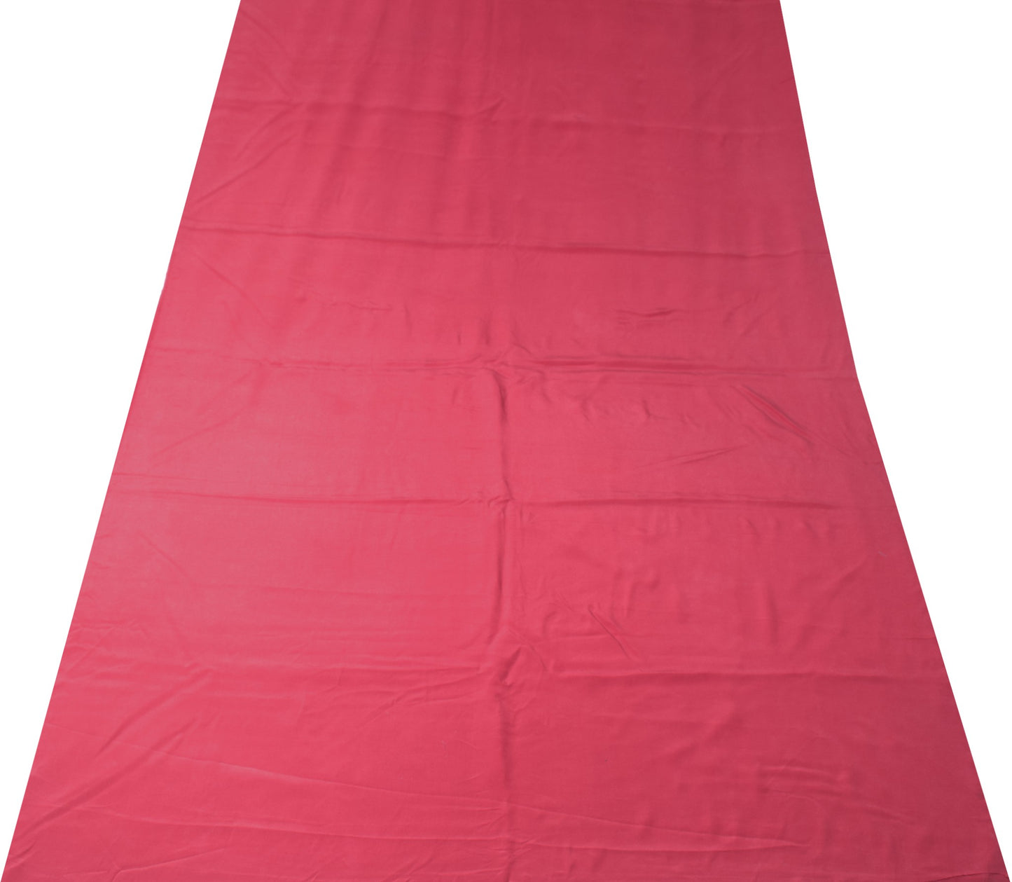 Sushila Vintage Pure Crepe Silk Sari Remnant Scrap Maroon 4 Yard Craft Fabric