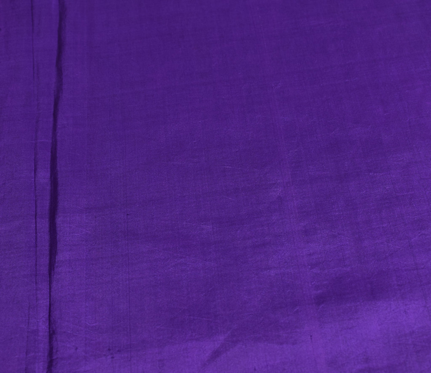 Sushila Vintage Hand Woven Sari Remnant Scrap Purple Pure Silk 5YD Craft Fabric