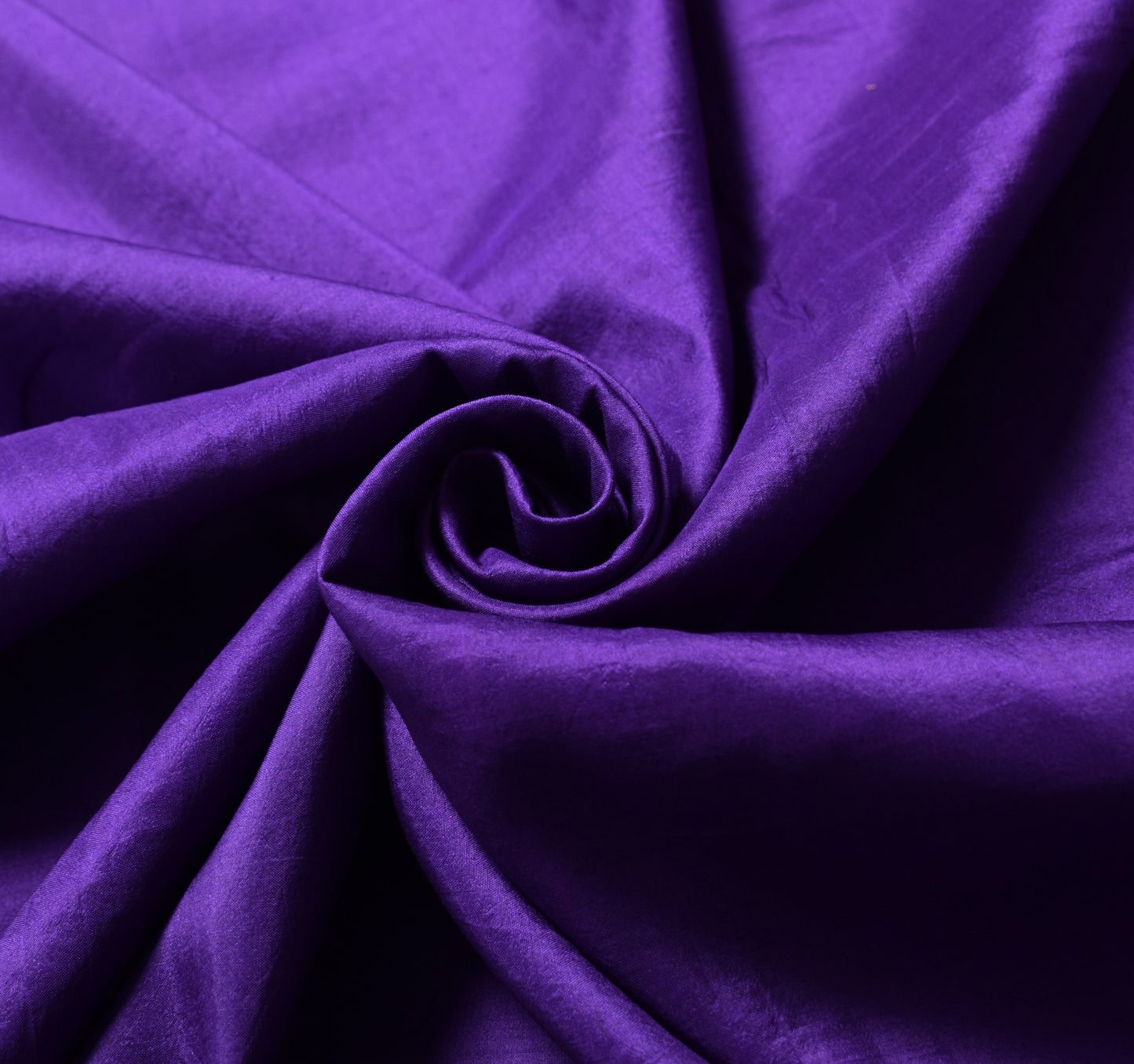 Sushila Vintage Hand Woven Sari Remnant Scrap Purple Pure Silk 5YD Craft Fabric