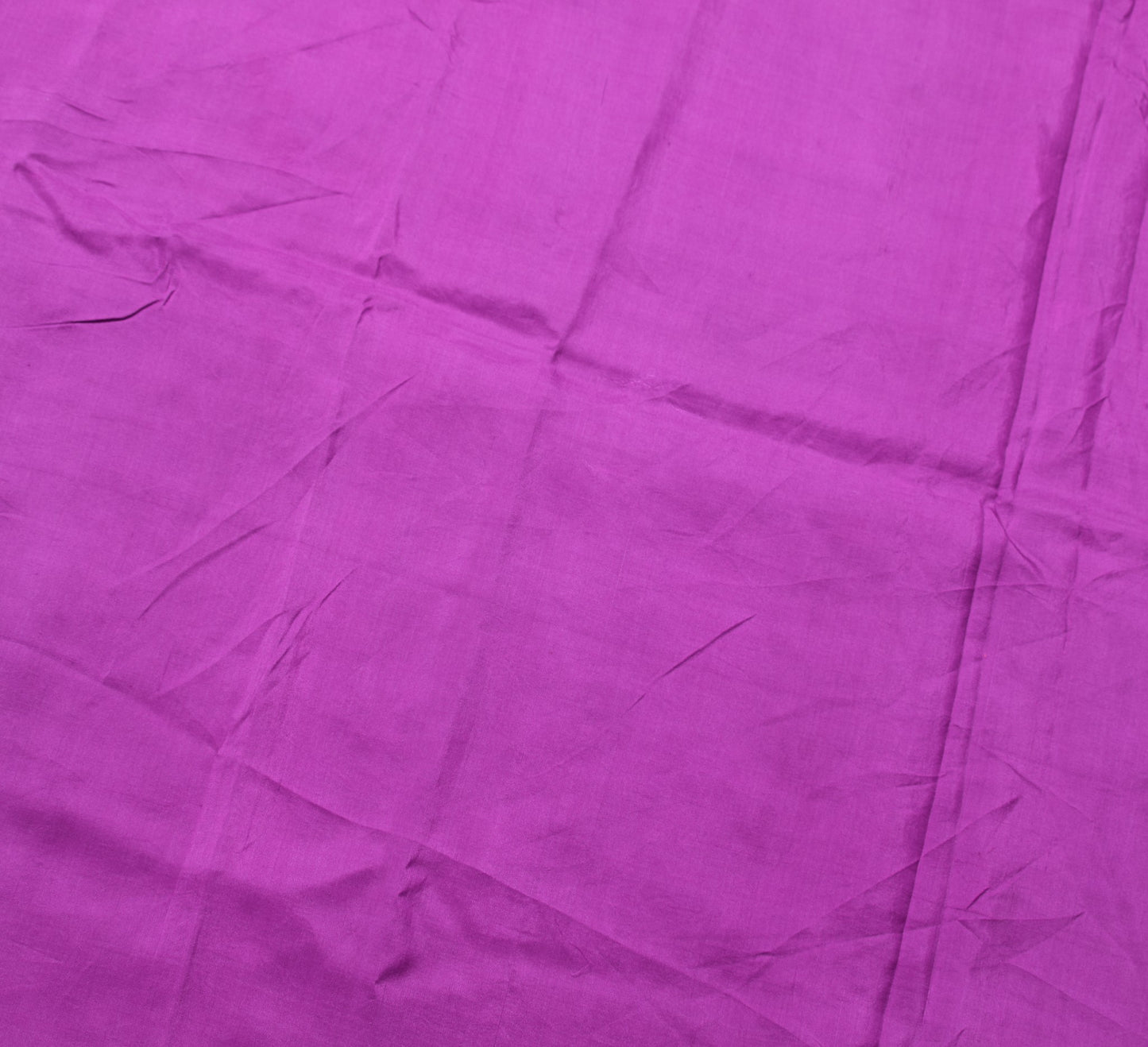 Sushila Vintage Pure Silk Sari Remnant Scrap Multi Purpose Purple Craft Fabric