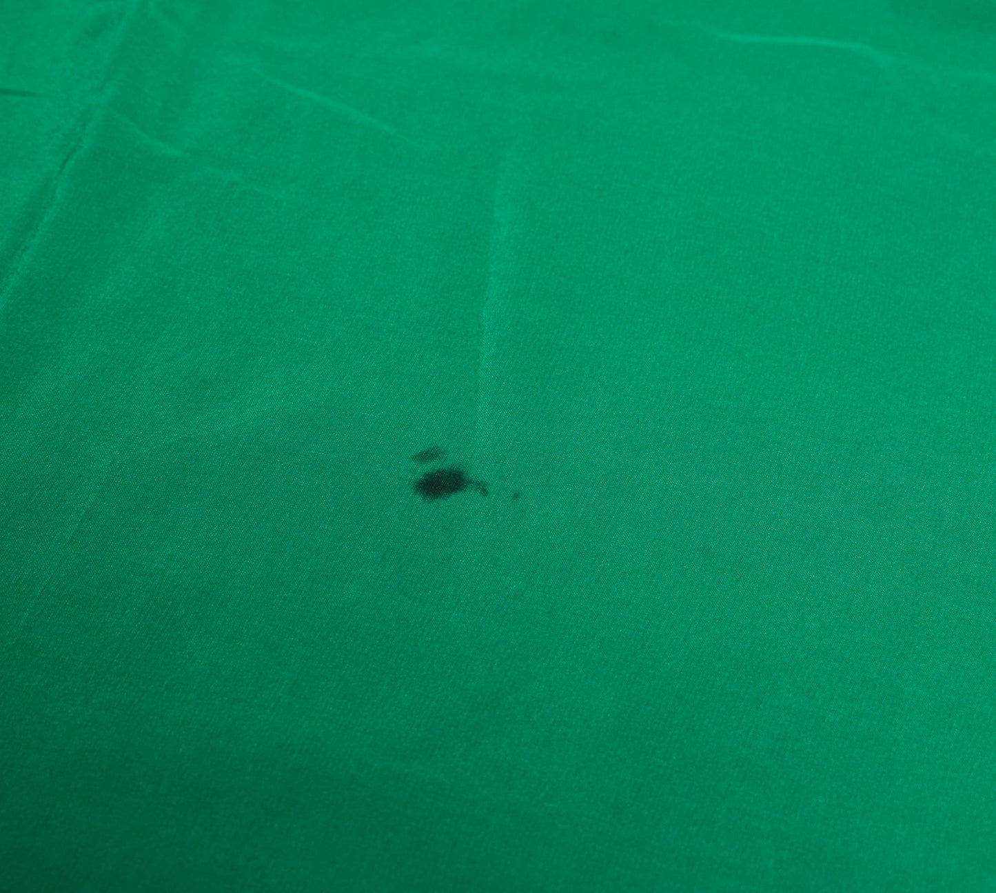 Sushila Vintage Green Sari Remnant Scrap Pure Crepe Silk 4Yard Soft Craft Fabric