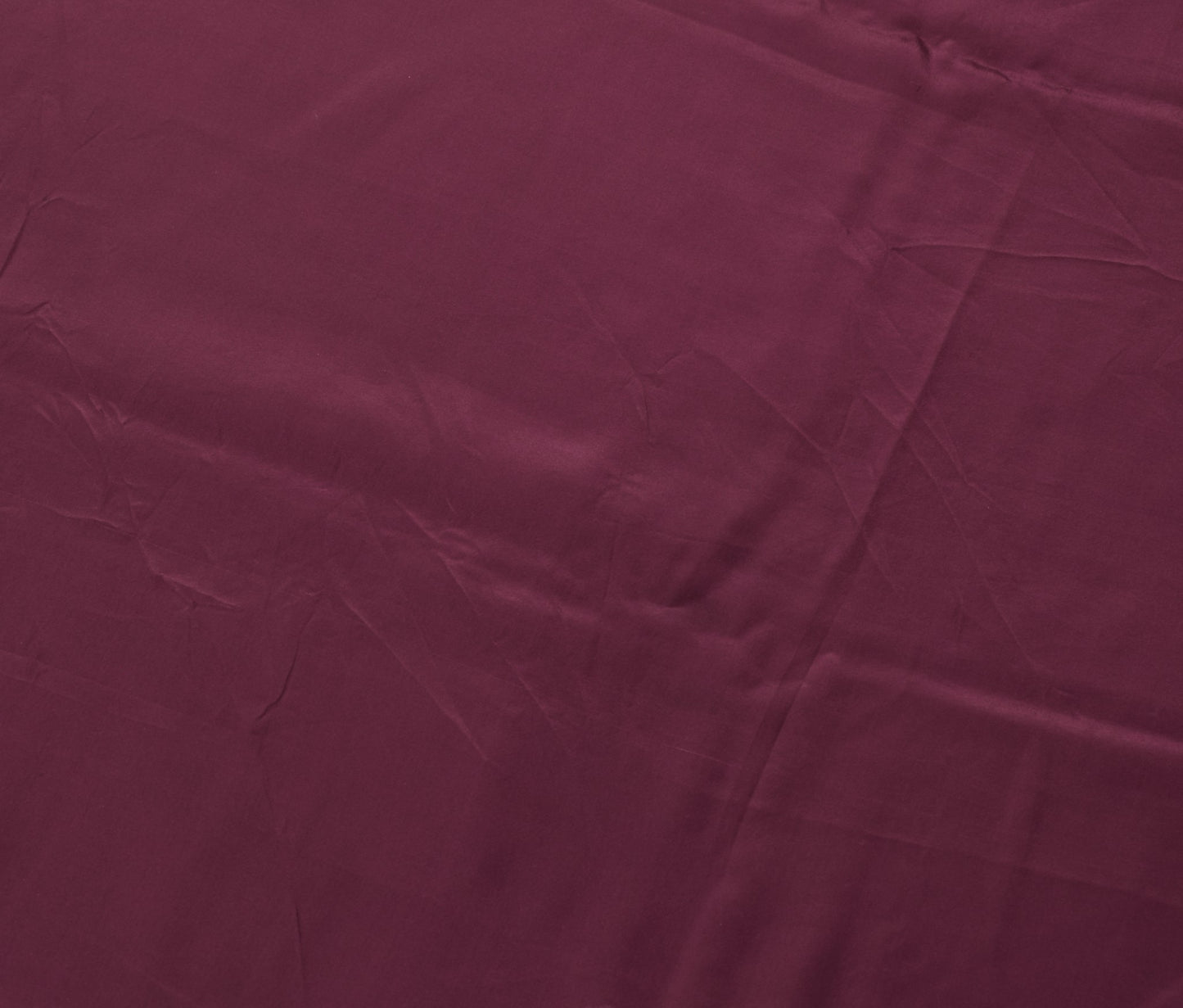 Sushila Vintage Burgundy Sari Remnant Scrap Pure Crepe Silk Soft 4YDCraft Fabric