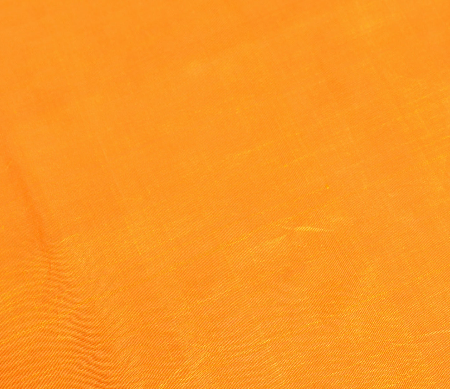 Sushila Vintage Yellow Orange Sari Remnant Scrap Pure Silk 5 YD Craft Fabric