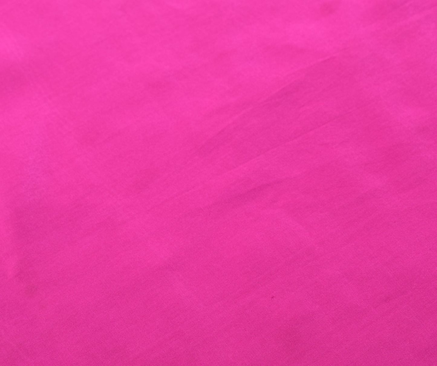 Sushila Vintage Fuchsia Pink Sari Remnant Scrap Pure Crepe Silk 4YD Craft Fabric