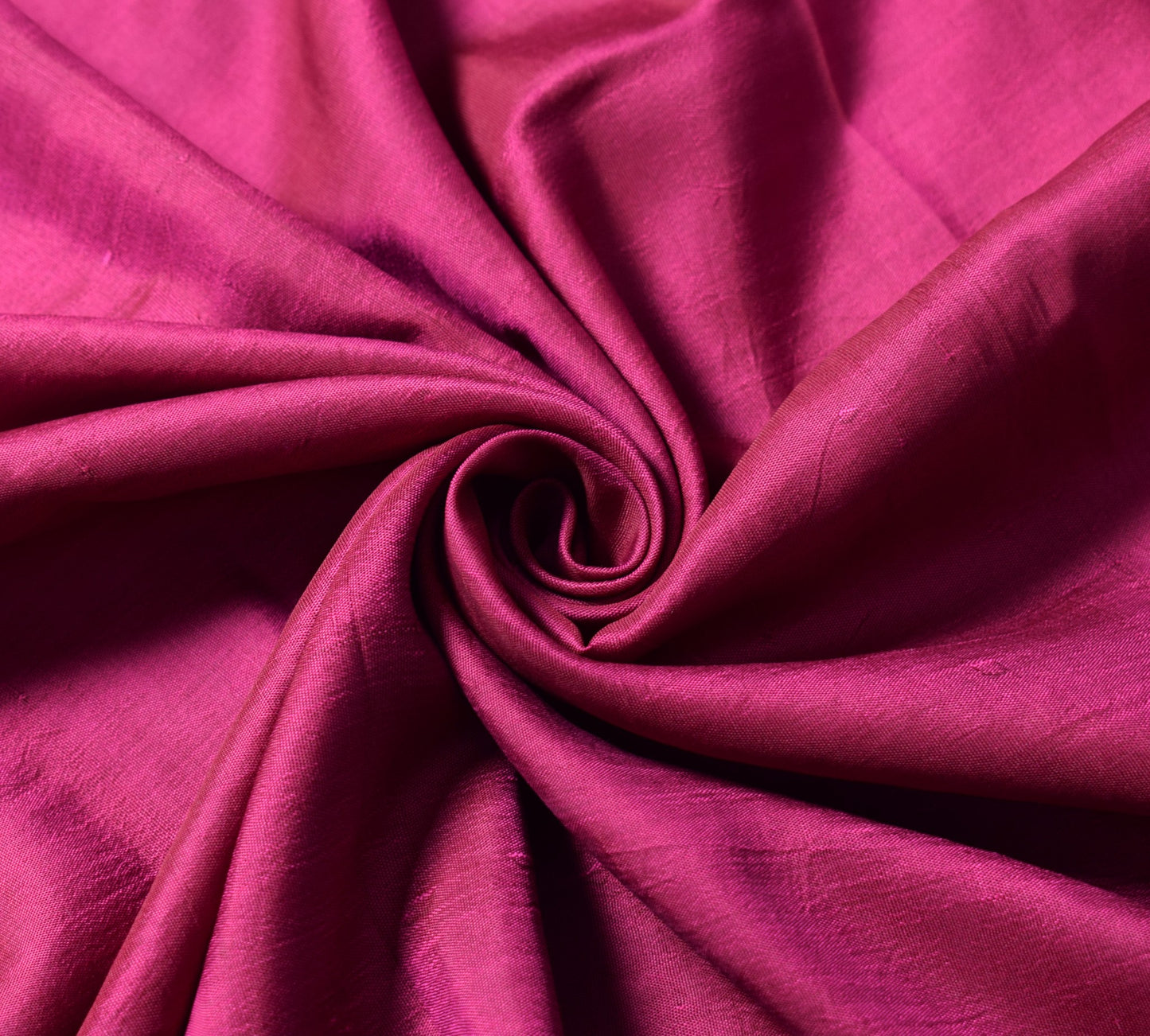 Sushila Vintage Magenta Sari Remnant Scrap Multi Purpose Pure Silk Craft Fabric