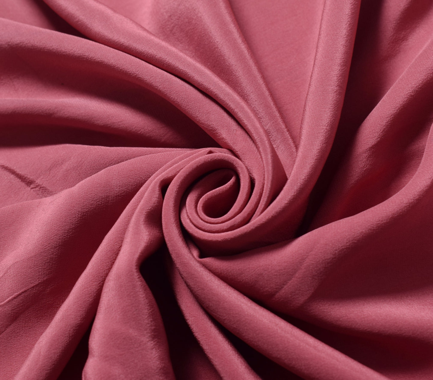 Sushila Vintage Pink Sari Remnant Scrap Pure Crepe Silk Plain Soft Craft Fabric