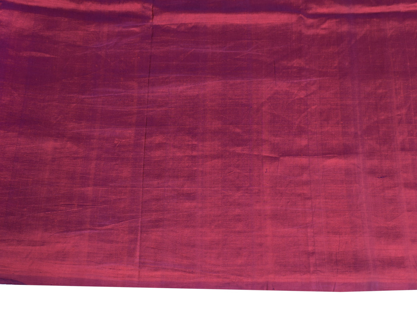 Sushila Vintage DualTone Sari Remnant Scrap Multi Purpose Pure Silk Craft Fabric