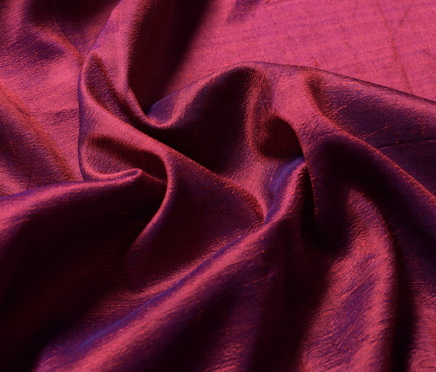 Sushila Vintage DualTone Sari Remnant Scrap Multi Purpose Pure Silk Craft Fabric