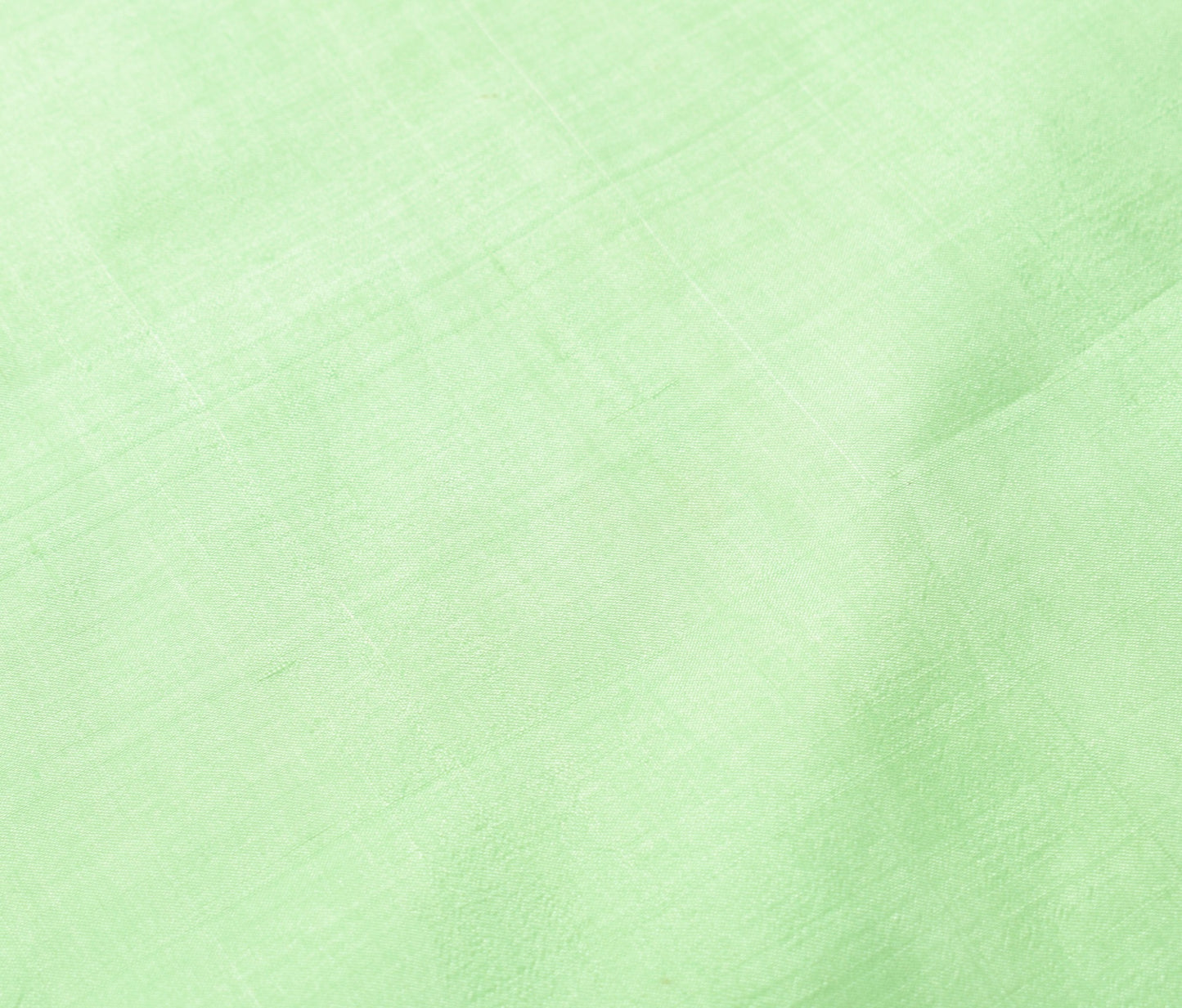 Sushila Vintage Green Sari Remnant Scrap Multi Purpose Pure Silk Craft Fabric