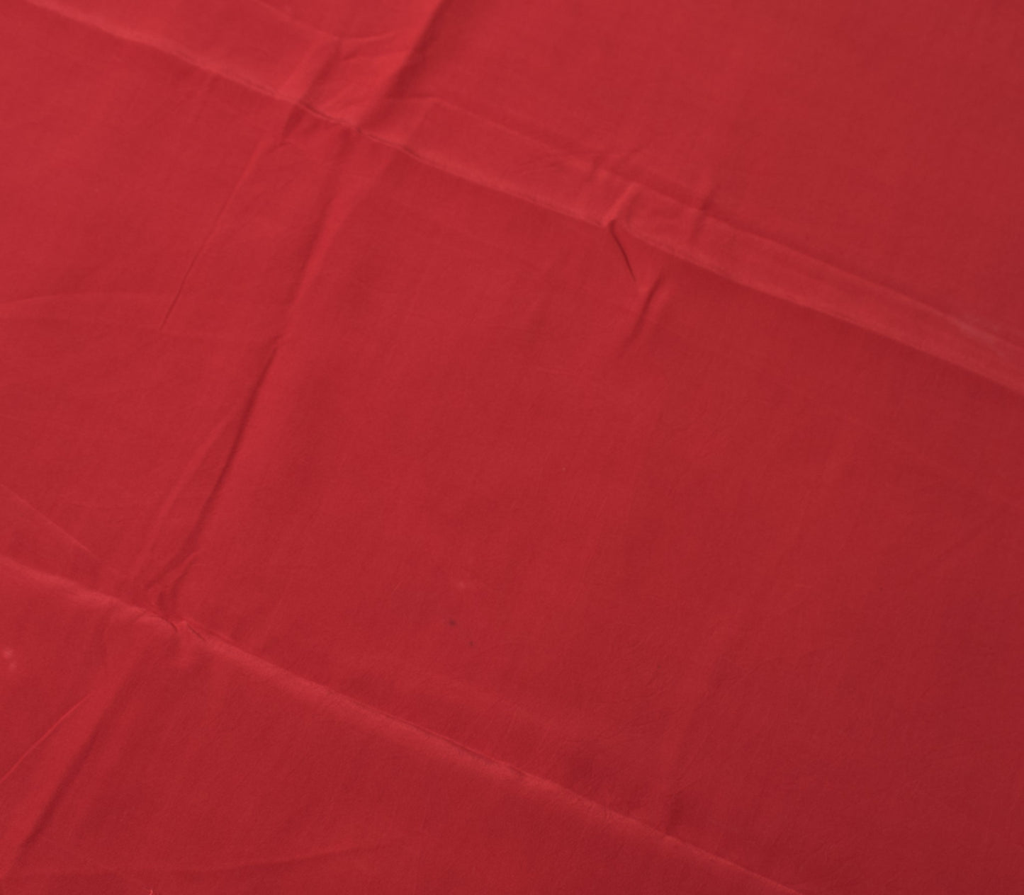 Sushila Vintage Red Sari Remnant Scrap Multi Purpose Pure CrepeSilk Craft Fabric
