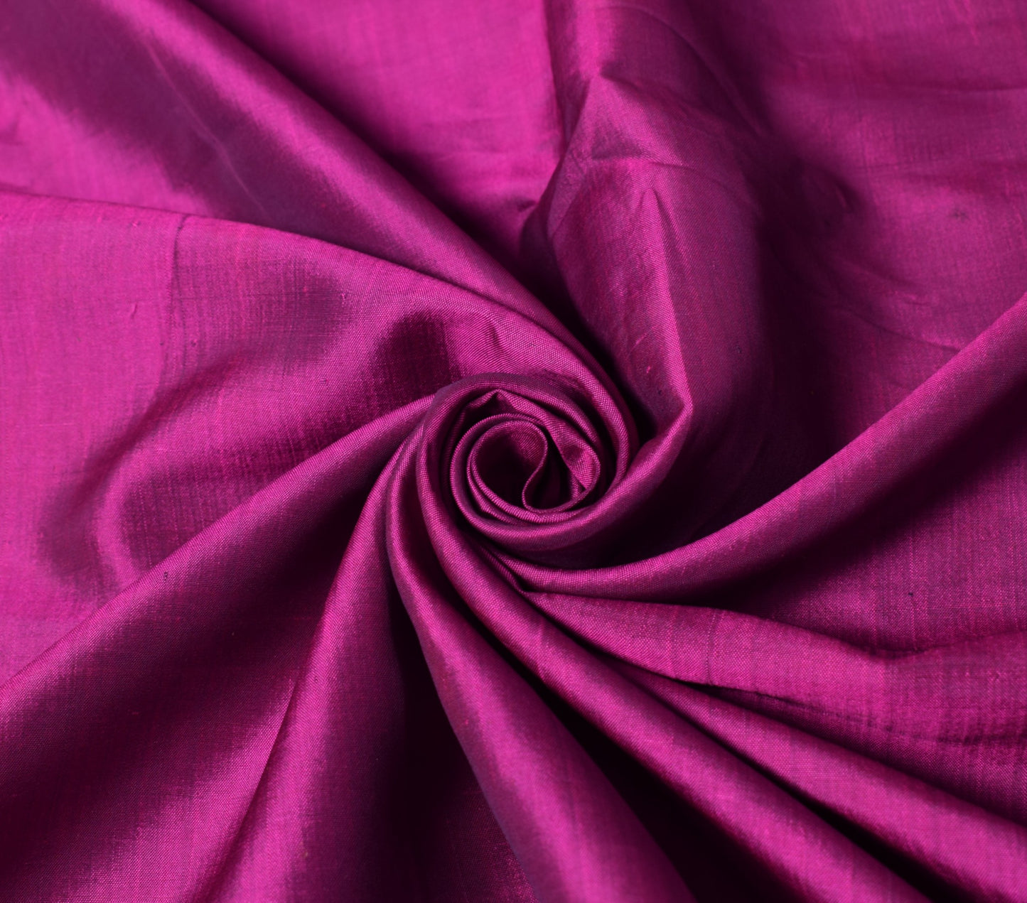 Sushila Vintage Magenta Sari Remnant Scrap Dual Tone Pure Silk Soft Craft Fabric