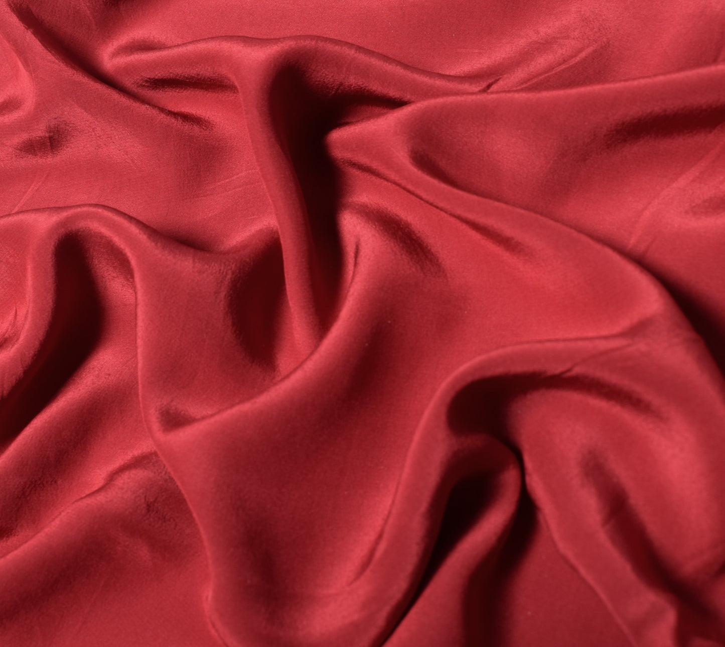 Sushila Vintage Red Sari Remnant Scrap Pure Crepe Multi Purpose Craft Fabric