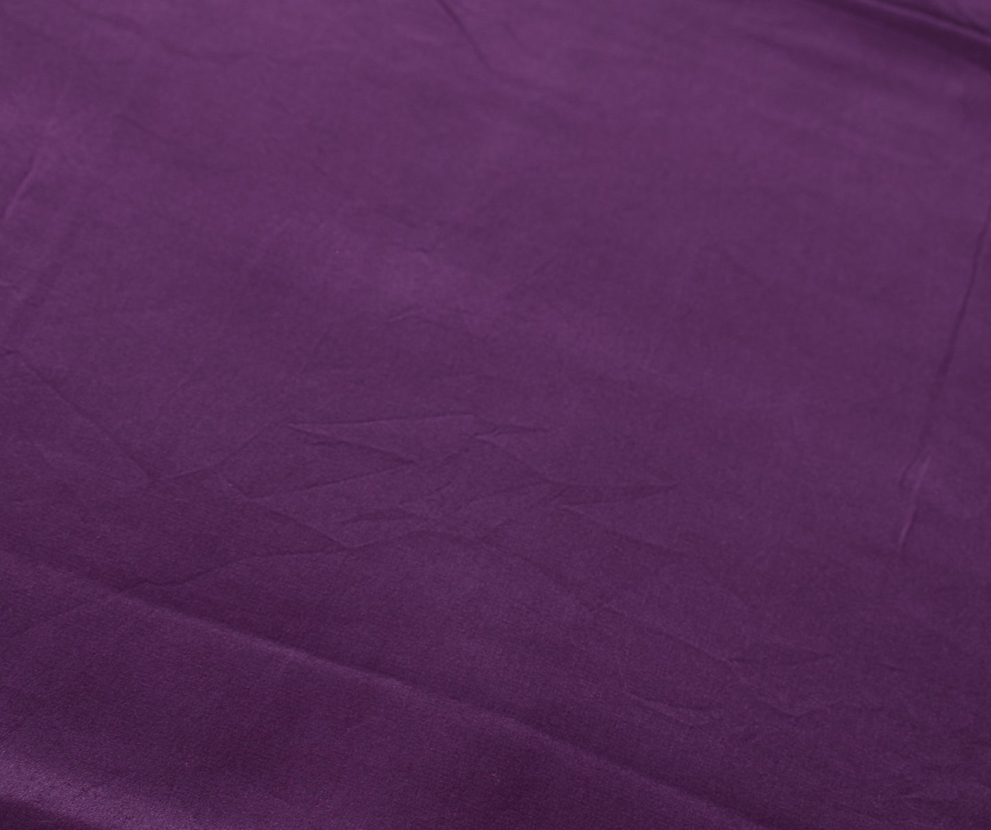 Sushila Vintage Pure Crepe Silk Sari Remnant Scrap Dark Purple Soft Craft Fabric