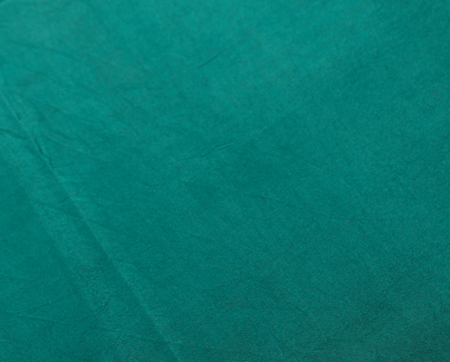 Sushila Vintage Pure Crepe Silk Sari Remnant Scrap Soft Teal Green Craft Fabric