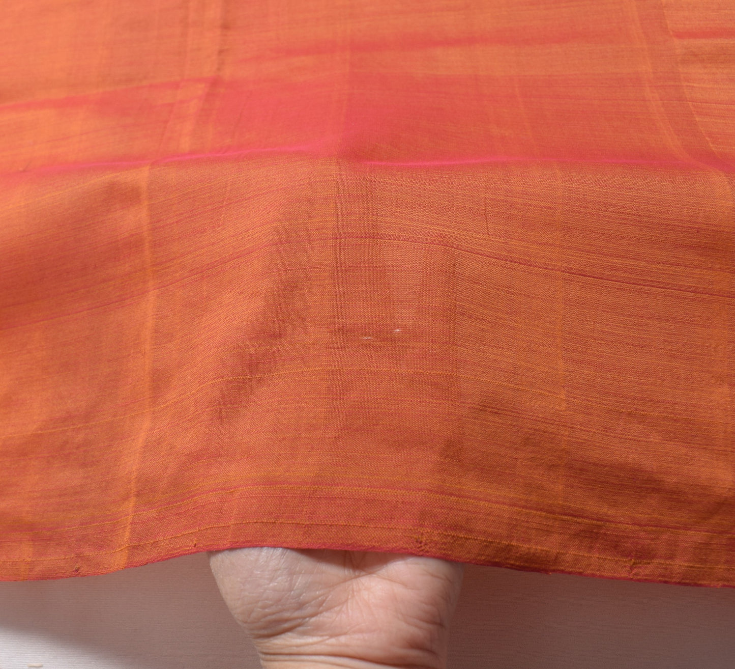 Sushila Vintage Dual Tone Sari Remnant Scrap MultiPurpose Pure Silk Craft Fabric