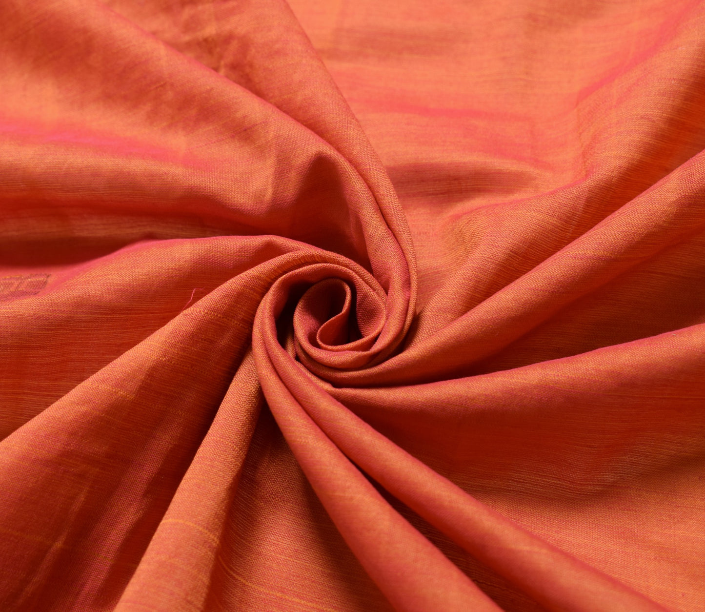 Sushila Vintage Dual Tone Sari Remnant Scrap MultiPurpose Pure Silk Craft Fabric