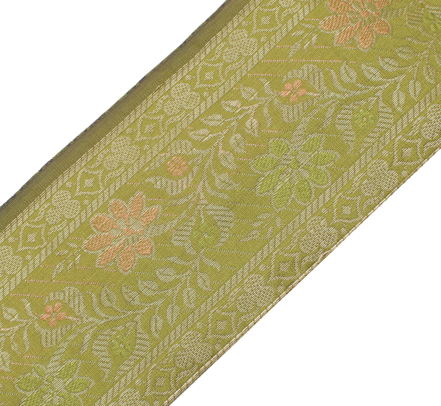 Sushila Vintage 3 Yard Sari Border Craft Trim Sewing Ribbon Lace Edge Green