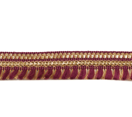 Sushila Vintage 9 Yard Sari Border Craft Trim Sewing Ribbon Lace Edging Purple
