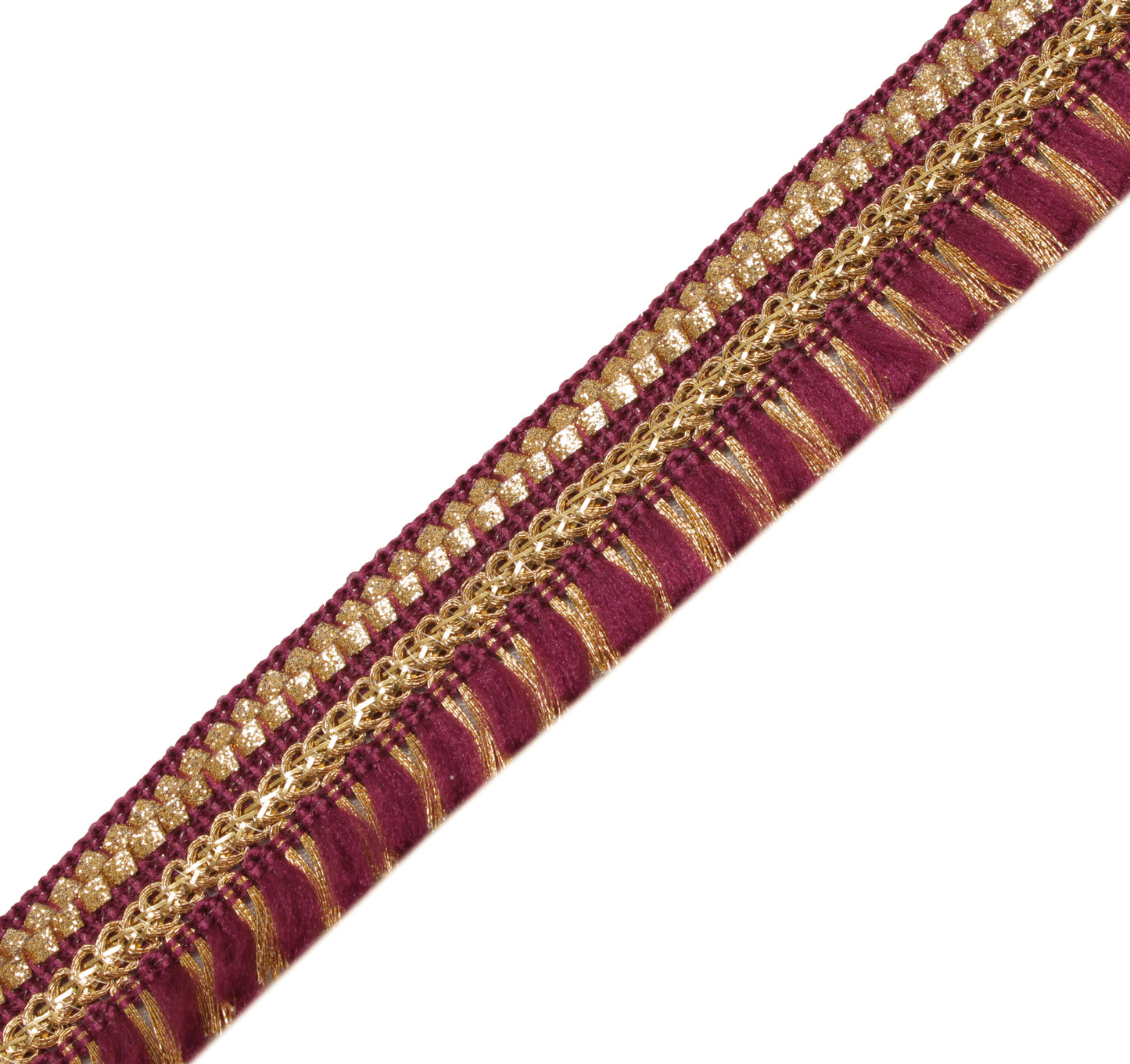Sushila Vintage 9 Yard Sari Border Craft Trim Sewing Ribbon Lace Edging Purple