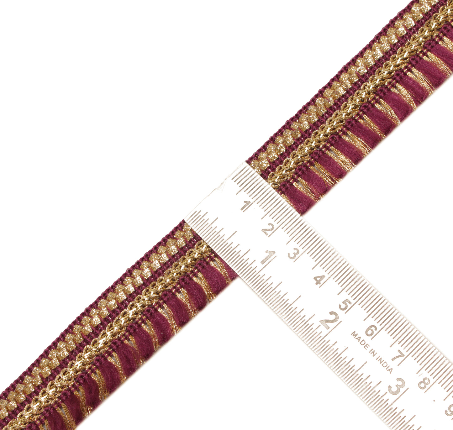 Sushila Vintage 9 Yard Sari Border Craft Trim Sewing Ribbon Lace Edging Purple