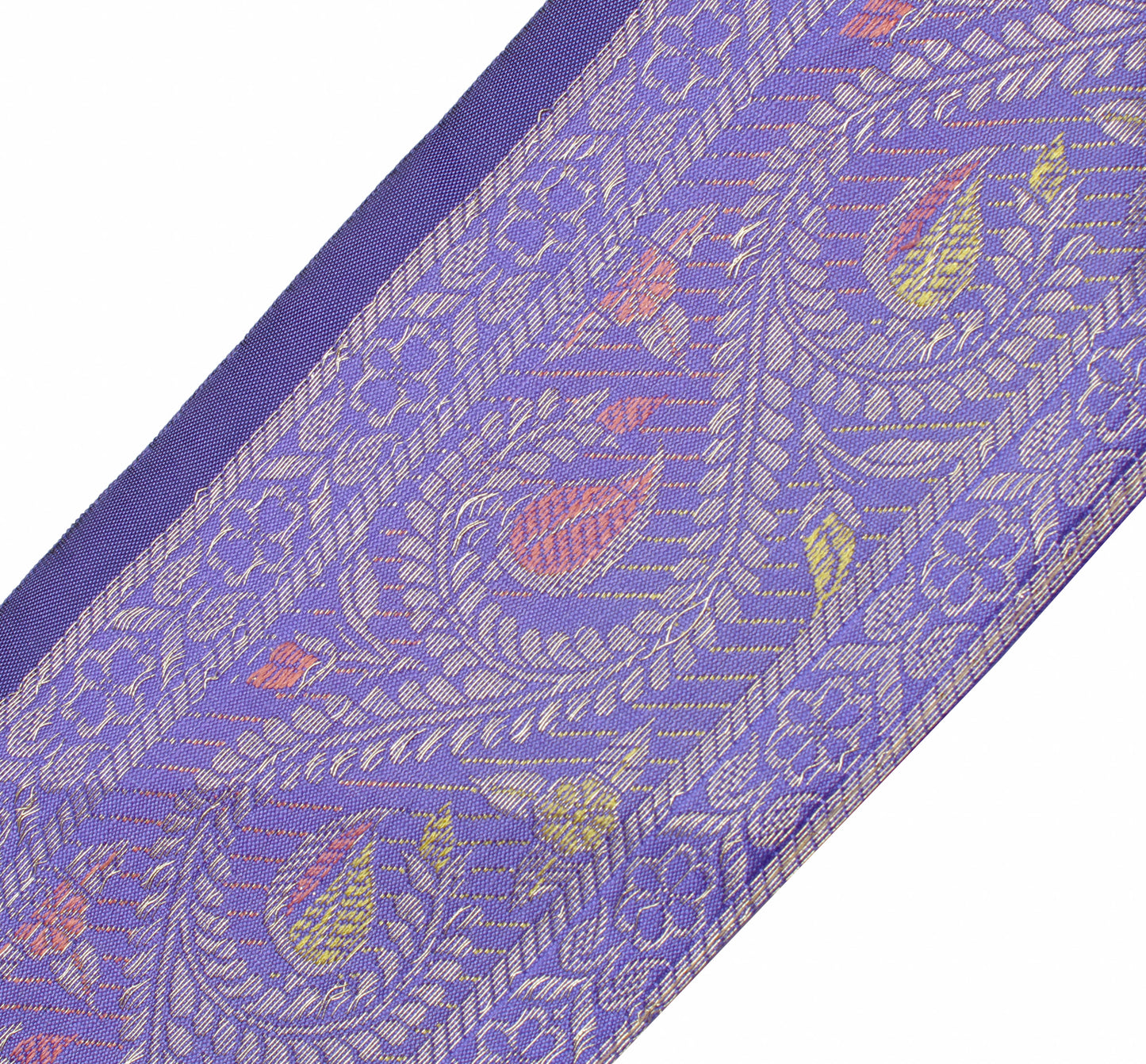 Sushila Vintage 3 Yard Sari Border Craft Trim Sewing Ribbon Lace Edge Blue