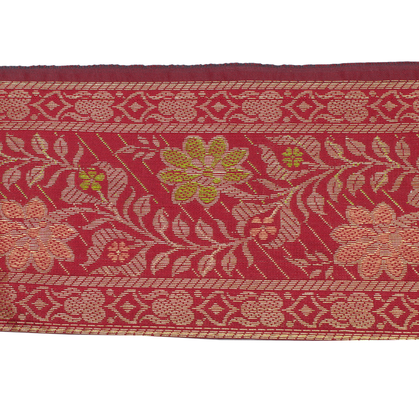 Sushila Vintage 1 Yard Sari Indian Border Craft Trim Sewing Ribbon Lace Edge Red