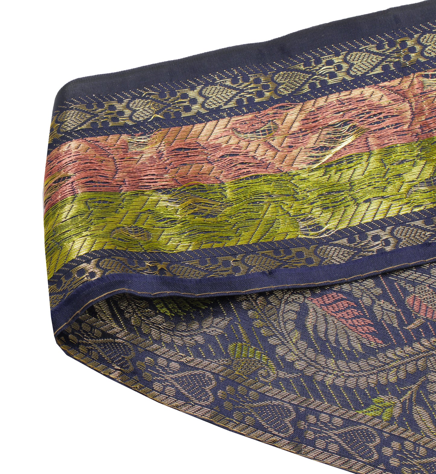 Sushila Vintage 1 Yard Sari Border Craft Trim Sewing Ribbon Lace Edge Blue