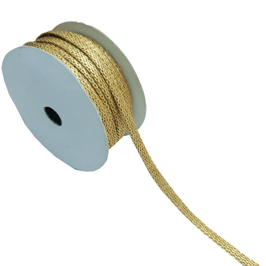 Sushila Vintage 5 Yard Gold Sari Border Craft Trim Sewing Ribbon Lace Flat Edge