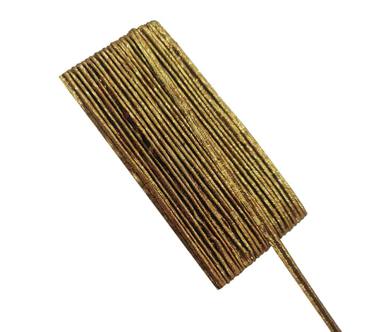 Sushila Vintage Dark Brown Dori Thread Piping Cord Lace Trim 15 Yard Crafts DIY