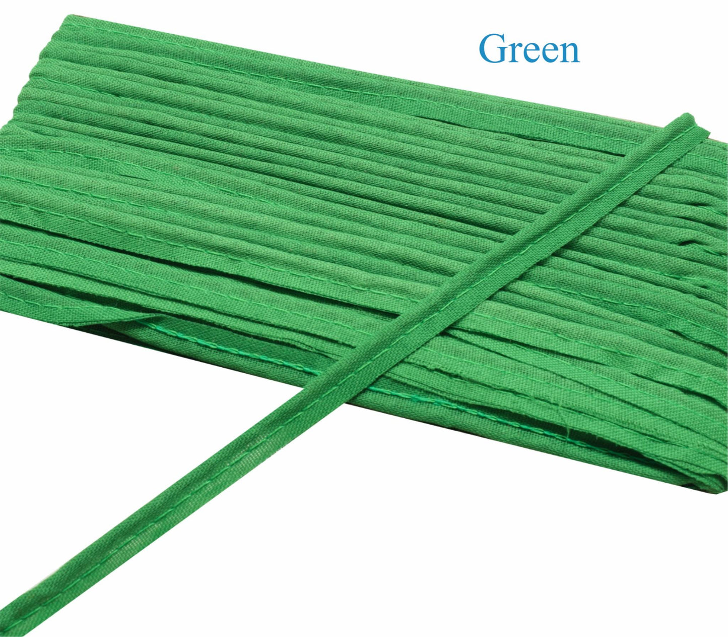 Sushila Vtg Green Cord Piping 15 Yard Sari Border Craft Trim Sewing Lace Edge
