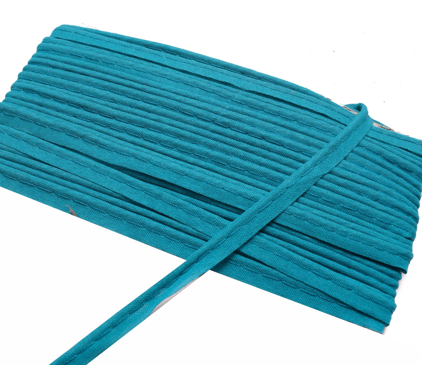 Sushila Vtg Blue Cord Piping 15 Yard Sari Border Craft Trim Sewing Lace Edge