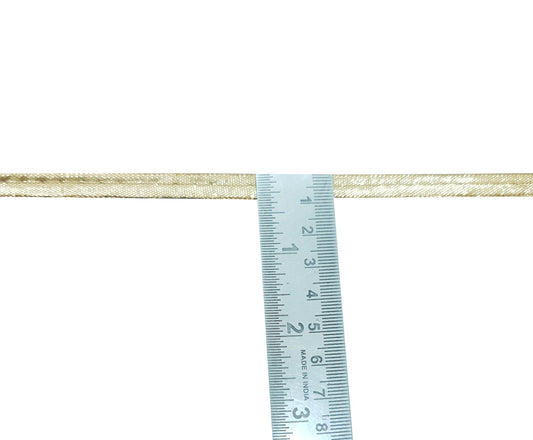 Sushila Vintage Rust Gold Dori Thread Piping Cord Lace Trim 15 Yard Crafts DIY