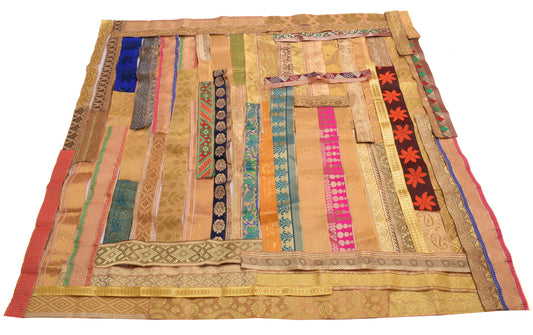 Sushila Vintage Sari Border Assorted Lot of 68 Pc Remnant Trim Craft Sewing Lace