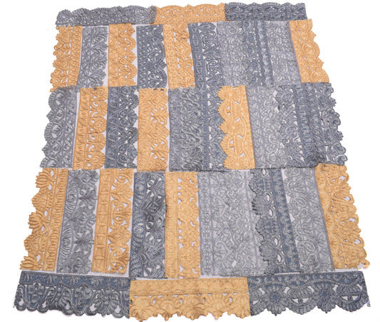 Sushila Vintage Sari Border Assorted Lot of 38 Pc Remnant Trim Craft Sewing Lace