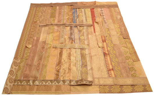 Sushila Vintage Sari Border Assorted Lot of 62 Pc Remnant Trim Craft Sewing Lace