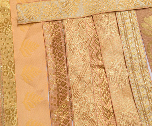 Sushila Vintage Sari Border Assorted Lot of 62 Pc Remnant Trim Craft Sewing Lace