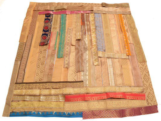 Sushila Vintage Sari Border Assorted Lot of 65 Pc Remnant Trim Craft Sewing Lace
