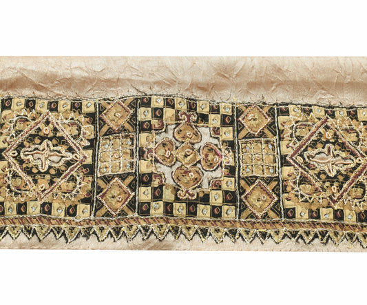 Sushila Vintage Satin Silk Saree Border Aari Work Craft Sewing Trim Lace Ribbon