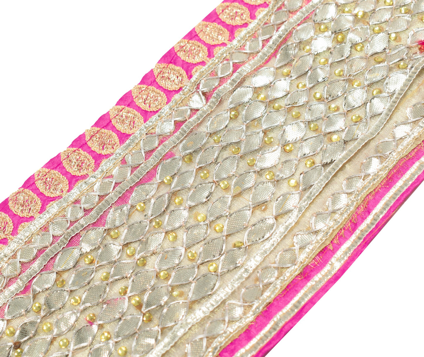Sushila Vintage Tissue Saree Border Gotta Patti Craft Sewing Trim Lace Ribbon