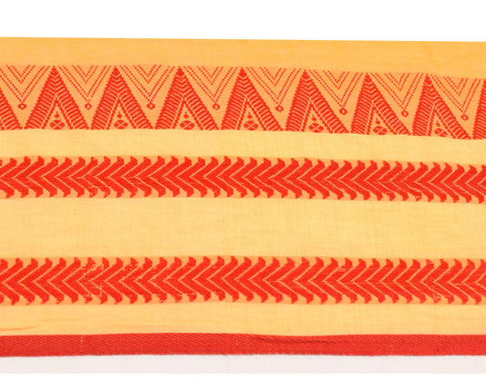 Sushila Vintage Cotton Saree Border Indian Craft Sewing Trim Woven Cotton Ribbon